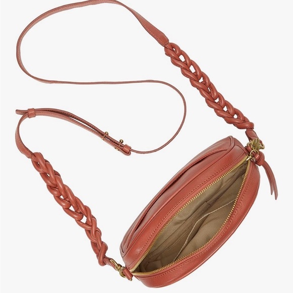 Lucky Brand Lola Brown/Orange Crossbody Bag leather - Picture 4 of 12